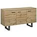 Credenza A 3 Ante Colore Legno Naturale Timber - Foto miniatura 18