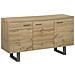 Credenza A 3 Ante Colore Legno Naturale Timber - Foto miniatura 1