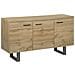 Credenza A 3 Ante Colore Legno Naturale Timber - Foto miniatura 10