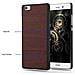 Custodia Compatibile Con Huawei P8 Lite 2015 In Woody Caffè - Hard Case Coperchio Di Protezione In Look Legno Contro I Graffi E Gli Urti - Foto miniatura 6