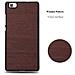 Custodia Compatibile Con Huawei P8 Lite 2015 In Woody Caffè - Hard Case Coperchio Di Protezione In Look Legno Contro I Graffi E Gli Urti - Foto miniatura 7
