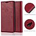 Custodia Compatibile Con Nokia Lumia 535 In Rosso Mela - Coperchio Protettiva Con Chiusura Magnetica, Funzione Stand E Tasca Per Le Carte - Foto miniatura 5
