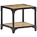 Tavolino Da Caff 40x40x36 Cm In Legno Massello Di Mango Grezzo - Foto miniatura 1