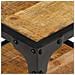 Tavolino Da Caff 40x40x36 Cm In Legno Massello Di Mango Grezzo - Foto miniatura 5