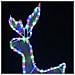 Decorazione Luminosa Natalizia Slitta E Renna Con Rete 432 Led - Foto miniatura 2