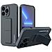 Kickstand Case Custodia Cover Protettiva Per Iphone 13 Pro Navy Blue - Foto miniatura 1