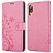 Custodia Compatibile Con Huawei Y6 Pro 2019 In Rosa Fiore - Coperchio Protettivo In Design Floreale Con Chiusura Magnetica, Funzione Stand E Slot Per Carte - Foto miniatura 8