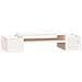 Supporto Per Monitor Bianco 70x27,5x15cm Legno Massello Di Pino - Foto miniatura 2