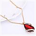 Set Di Orecchini Per Collana Red - Foto miniatura 2