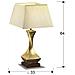 Deco Piccola Lampada Da Tavolo, Oro 1l - Foto miniatura 3