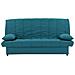 Divano Letto 3 Posti - Tessuto 100% Cotone Blu Anatra - 190 X 92 Cm - Mila - Foto miniatura 1