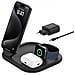 Caricabatteria Wireless per Smartphones Smartwatch Cuffie con Potenza 15 W Colore Nero - Foto miniatura 1