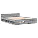 Giroletto Cassetti Grigio Sonoma 120x200 Cm Legno Multistrato - Foto miniatura 3