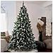 Albero Di Natale Innevato Marilleva 240cm 1388 Rami Super Folto con Pigne - Foto miniatura 5