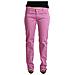 Jeans Affusolati In Denim A Vita Bassa In Cotone Rosa - W33 - Foto miniatura 1