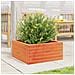 Fioriera Giardino Marrone Cera 50x50x23 cm Legno Massello Pino - Foto miniatura 3