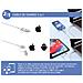 Cavo Rinforzato 2 In 1 Da Usb-c/lightning Mfi A Usb-c 3a Pd 60w 1,2 M, Bianco - Foto miniatura 3