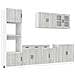 Set Mobili Da Cucina 7 Pz Kalmar Grigio Sonoma In Truciolato - Foto miniatura 2