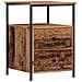 Comodino Legno Antico 34x35,5x50 Cm In Legno Multistrato - Foto miniatura 2