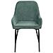 Set Di 2 Sedie Da Pranzo Loverna Velluto A Coste Verde - Foto miniatura 4