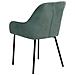 Set Di 2 Sedie Da Pranzo Loverna Velluto A Coste Verde - Foto miniatura 5