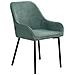 Set Di 2 Sedie Da Pranzo Loverna Velluto A Coste Verde - Foto miniatura 6