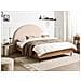 Letto Bouclé Millay 160 X 200 Cm Beige - Foto miniatura 1