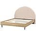 Letto Bouclé Millay 160 X 200 Cm Beige - Foto miniatura 4
