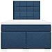 Giroletto a Molle con Materasso Blu 120x190 cm in Tessuto - Foto miniatura 4