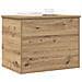 Scatola di Stoccaggio  con Coperchio Rovere Artigianale 60x42x46 cm Legno Ingegnerizzato - Foto miniatura 3