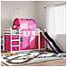 Letto a Castello con Scivolo e Tende Rosa 90x190 cm - Foto miniatura 2