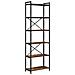 Libreria Rovere fumo 60 x 30 x 188 cm Legno multistrato - Foto miniatura 1