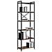 Libreria Rovere fumo 60 x 30 x 188 cm Legno multistrato - Foto miniatura 3