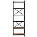 Libreria Rovere fumo 60 x 30 x 188 cm Legno multistrato - Foto miniatura 5