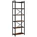 Libreria Rovere fumo 60 x 30 x 188 cm Legno multistrato - Foto miniatura 7