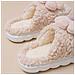 Pantofole Di Cotone Peluche Girasole - Calde, Con Suola Spessa E Antiscivolo Per Interni Per Autunno E Inverno Khaki 38 - Foto miniatura 5