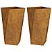 Fioriera 2 pcs Ruggine 40 x 40 x 75 cm - Foto miniatura 6