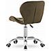 Sedia girevole ergonomica in velluto marrone Valora AVOLA per ufficio - Foto miniatura 6