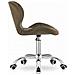 Sedia girevole ergonomica in velluto marrone Valora AVOLA per ufficio - Foto miniatura 4