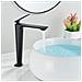 Rubinetto per lavabo da bagno, Blackswan, tipo M200, modello alto nero opaco, misura 28 cm - Foto miniatura 3
