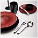 Infinito Set 24 posate acciaio inox 18/0 - Servizio per 6 Persone - forchetta, coltello, cucchiaio e cucchiaino - Design elegante per tavole moderne - Foto miniatura 2