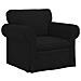 Divano 2 pcs Nero 155 x 82 x 80 cm Tessuto - Foto miniatura 4