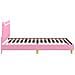 Struttura letto bambini con testata Rosa 90 x 200 cm Tessuto - Foto miniatura 6