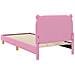 Struttura letto bambini con testata Rosa 90 x 200 cm Tessuto - Foto miniatura 7