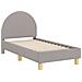 Struttura letto per bambini con testata Grigio Chiaro Bouclé - Foto miniatura 1