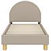 Struttura letto per bambini con testata Grigio Chiaro Bouclé - Foto miniatura 4