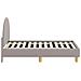 Struttura letto per bambini con testata Grigio Chiaro Bouclé - Foto miniatura 5