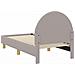 Struttura letto per bambini con testata Grigio Chiaro Bouclé - Foto miniatura 6