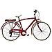 Bici Uomo Telaio Alluminio Linea Cottage Misura 28 Bicicletta Cambio 6v City Bike Vintage Completa Di Accessori Finiture Panna - 47 Rosso Opaco - Foto miniatura 1