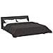 Duvet Estivo Antracite 200 x 240 cm Microfibra e Fleece Teddy - Foto miniatura 3